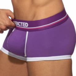 Addicted Shortys|Boxers-Shorty Basic Colors Coton Violet