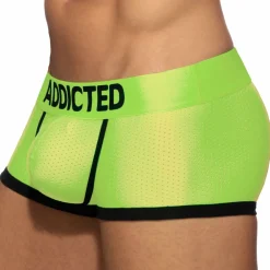 Addicted Shortys|Boxers-Shorty Basic Colors Mesh Vert Fluo