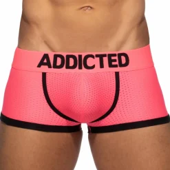 Addicted Shortys|Boxers-Shorty Basic Colors Mesh Rose Fluo