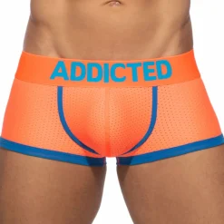 Addicted Shortys|Boxers-Shorty Basic Colors Mesh Orange Fluo