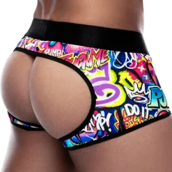 Pump! Boxers Sexy-Shorty Bottomless Access Drip Graffiti