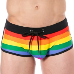 SKU Shortys De Bain|Boxers De Bain-Shorty de Bain Arc-en-Ciel