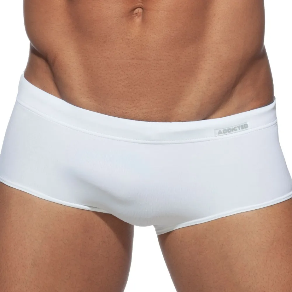 Addicted Shortys De Bain|Boxers De Bain-Shorty de Bain Basic Colors Blanc