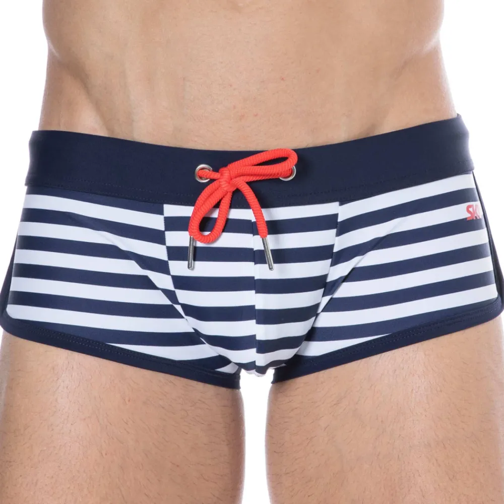 SKU Shortys De Bain|Boxers De Bain-Shorty de Bain Marinière