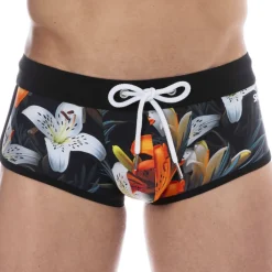 SKU Shortys De Bain|Boxers De Bain-Shorty de Bain Tropical Summer Noir