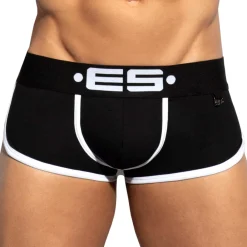 ES Collection Shortys|Boxers-Shorty Double Side Coton Noir - Blanc