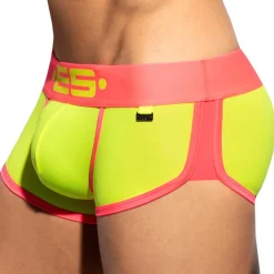 ES Collection Shortys|Boxers-Shorty Double Side Microfibre Jaune Fluo