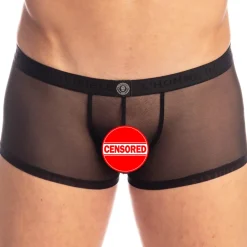 L'Homme invisible Boxers Sexy|Poche Ergonomique-Shorty Hipster Push-Up Beyond Invisible Noir