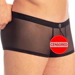 L'Homme invisible Boxers Sexy|Poche Ergonomique-Shorty Hipster Push-Up Beyond Invisible Noir