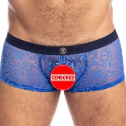L'Homme invisible Boxers Sexy|Poche Ergonomique-Shorty Hipster Push-Up Palermo Bleu
