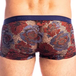 L'Homme invisible Boxers Sexy|Poche Ergonomique-Shorty Hipster Push-Up Rêverie Florale