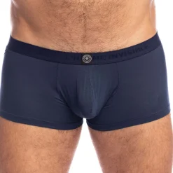 L'Homme invisible Poche Ergonomique|Sous-Vêtements Push Up-Shorty Hipster Push-Up Soft Touch Bleu marine