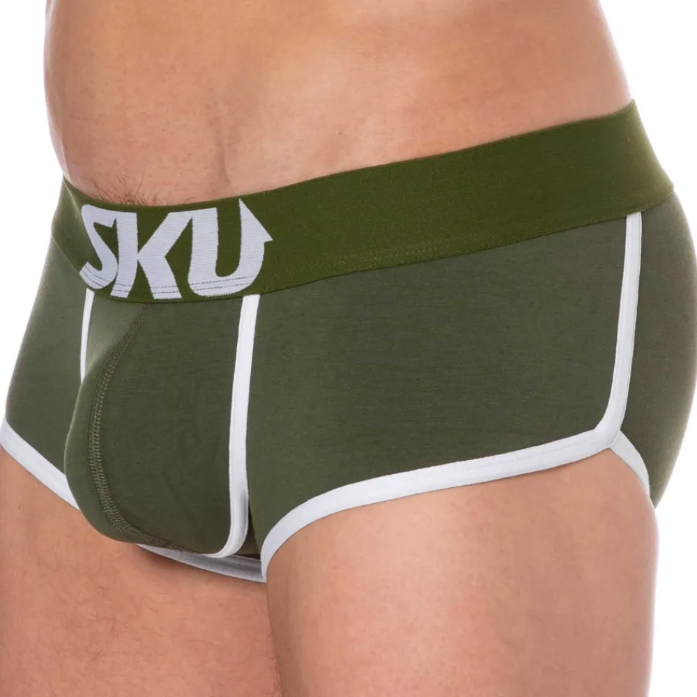 SKU Shortys|Boxers-Shorty Logo Coton Kaki