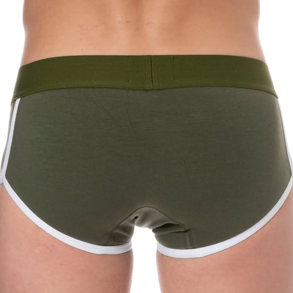 SKU Shortys|Boxers-Shorty Logo Coton Kaki