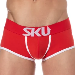 SKU Shortys|Boxers-Shorty Logo Coton Rouge