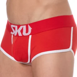 SKU Shortys|Boxers-Shorty Logo Coton Rouge