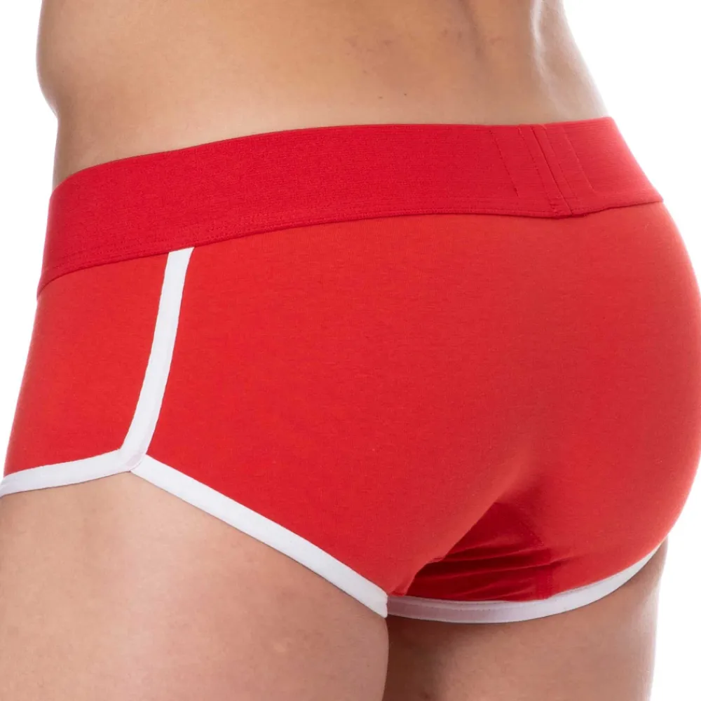SKU Shortys|Boxers-Shorty Logo Coton Rouge