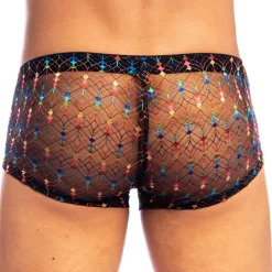 L'Homme invisible Boxers Sexy|Poche Ergonomique-Shorty Push-Up Revival Noir
