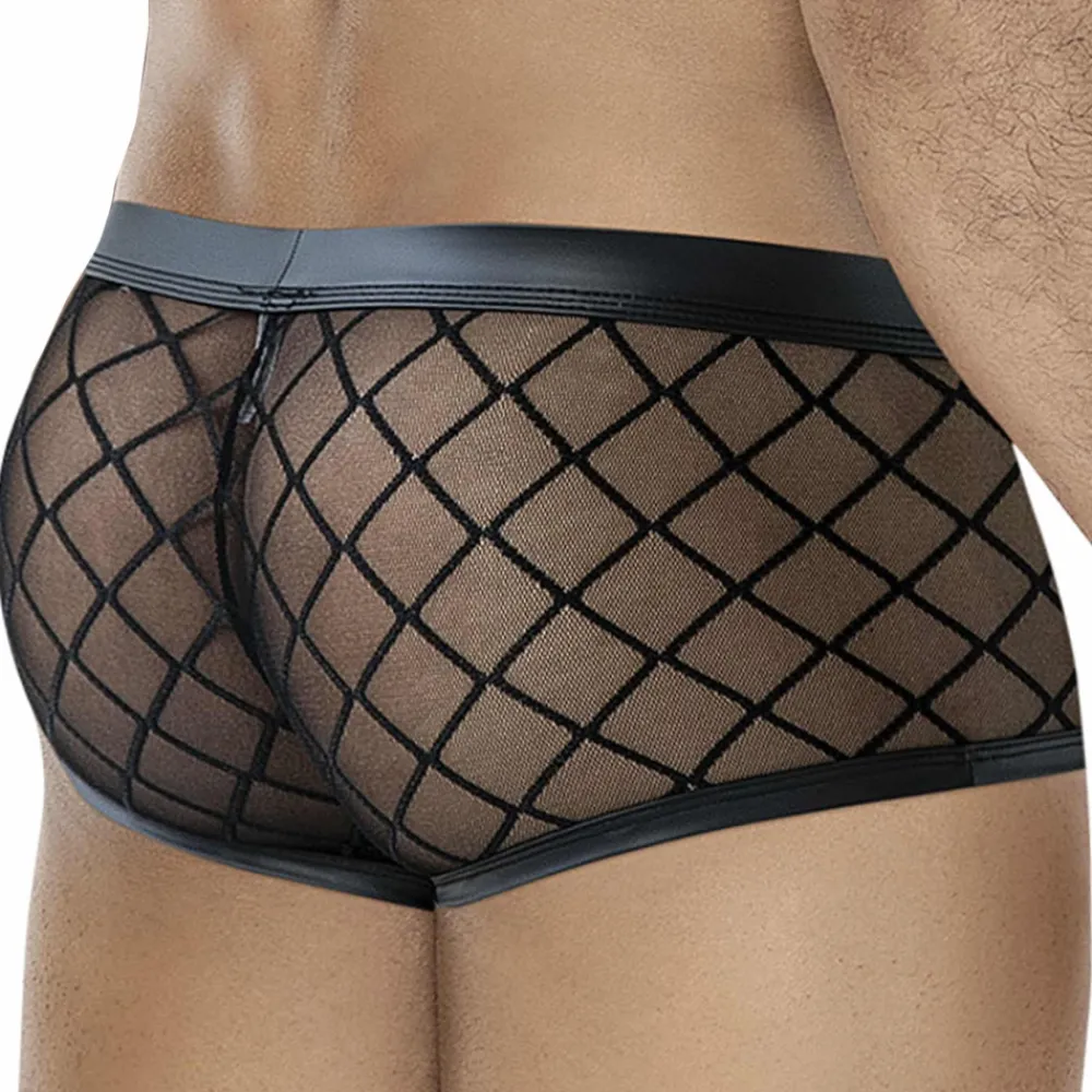 CUT4MEN Boxers Sexy-Shorty Sheer R4VAGE Noir