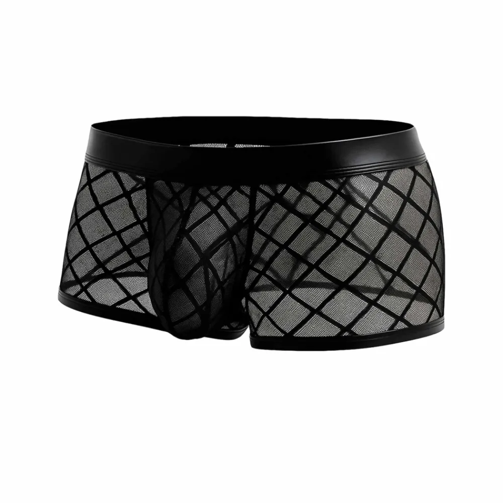 CUT4MEN Boxers Sexy-Shorty Sheer R4VAGE Noir