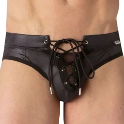 WOH Slips Sexy-Slip à Lacets Night Universe Noir