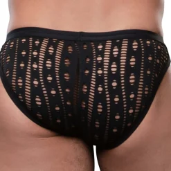 Andrew Christian Slips Sexy|Poche Ergonomique-Slip Almost Naked Orgy Mesh Noir