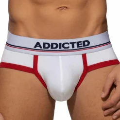Addicted Slips-Slip Basic Colors Coton Blanc - Rouge