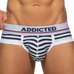 Addicted Slips-Slip Basic Colors Coton Marin - Blanc