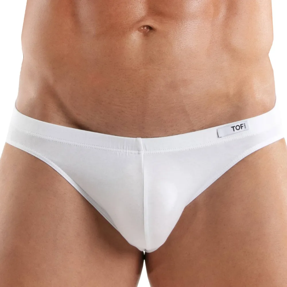 TOF Paris Mini Slips|Slips-Slip Bikini Access Coton Blanc