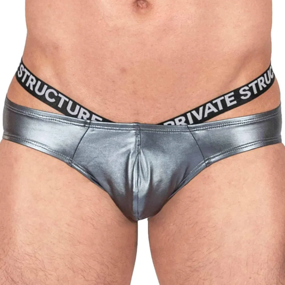 Private Structure Poche Ergonomique|Slips Sexy-Slip Bikini Alpha Bleu