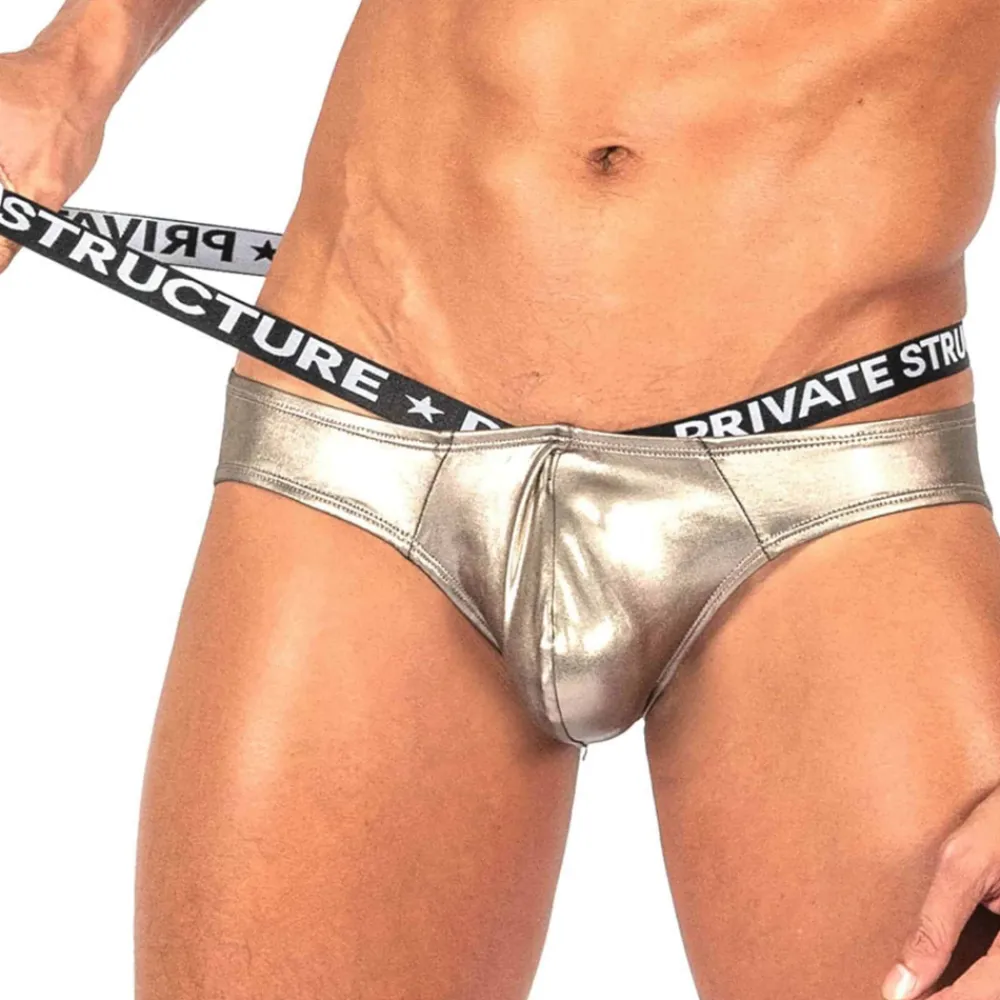 Private Structure Slips Sexy|Poche Ergonomique-Slip Bikini Alpha Cuivre