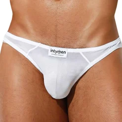 Intymen Slips Sexy-Slip Bikini Azurro Blanc
