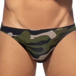 Addicted Mini Slips|Slips-Slip Bikini Camo Coton Kaki