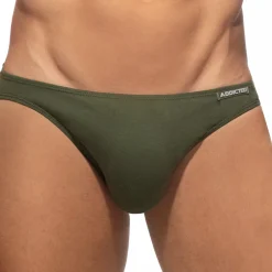 Addicted Mini Slips|Slips-Slip Bikini Coton Kaki