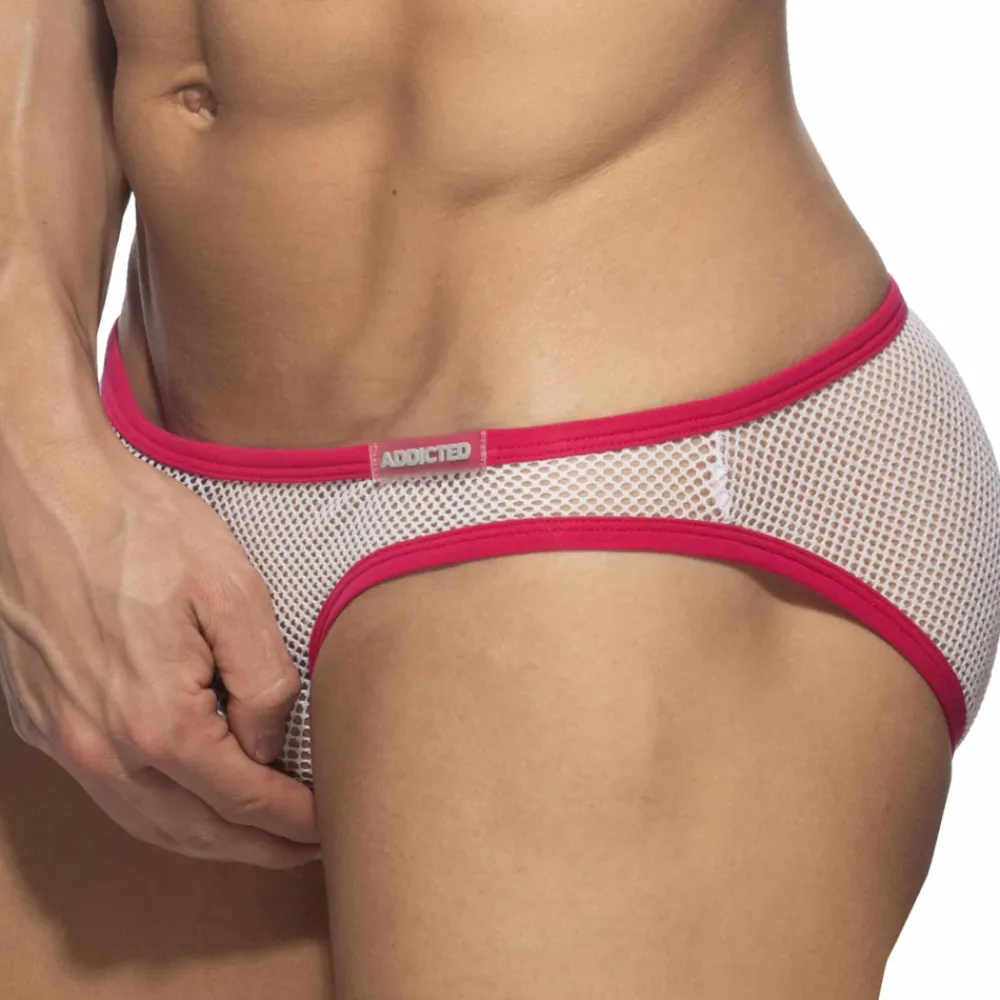 Addicted Slips Sexy-Slip Bikini C-Through Mesh Blanc