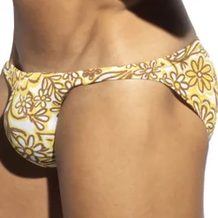 ES Collection Mini Slips|Slips-Slip Bikini Fleurs Van Gogh Jaune