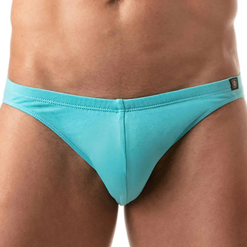 TOF Paris Mini Slips|Slips-Slip Bikini French Coton Bleu Turquoise