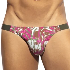 ES Collection Mini Slips|Slips-Slip Bikini Garden Rib Kaki