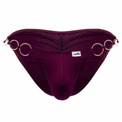 CandyMan Slips Sexy-Slip Bikini Holes In One Bordeaux
