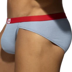 Addicted Mini Slips|Slips-Slip Bikini Jeans Piqué Bleu