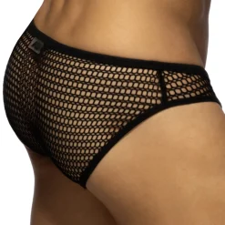 Addicted Slips Sexy-Slip Bikini Maille Ajourée - Noir