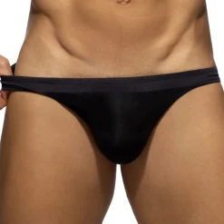 Addicted Slips Sexy-Slip Bikini Rayure Epaisse - Noir