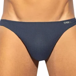 ES Collection Mini Slips|Slips-Slip Bikini Recycled Rib Bleu Marine