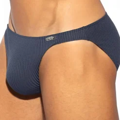 ES Collection Mini Slips|Slips-Slip Bikini Recycled Rib Bleu Marine