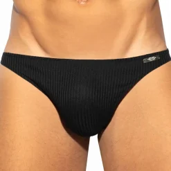 ES Collection Mini Slips|Slips-Slip Bikini Recycled Rib Noir