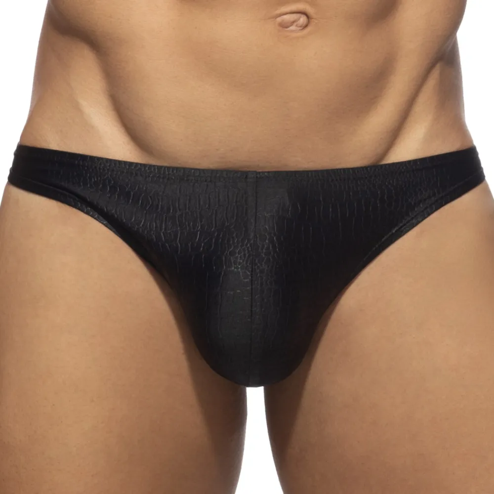 Addicted Slips Sexy-Slip Bikini Reptile Noir