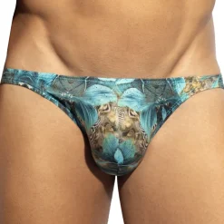 ES Collection Mini Slips|Slips-Slip Bikini Safari Turquoise