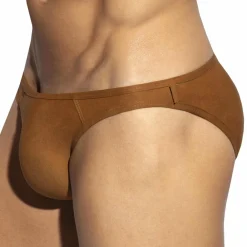 ES Collection Slips|Mini Slips-Slip Bikini Simsuede Marron