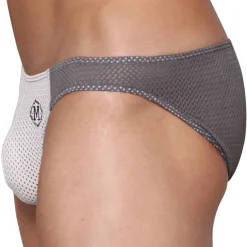 Marcuse Sous-Vêtements Sport|Mini Slips-Slip Bikini Tahiti Blanc - Gris