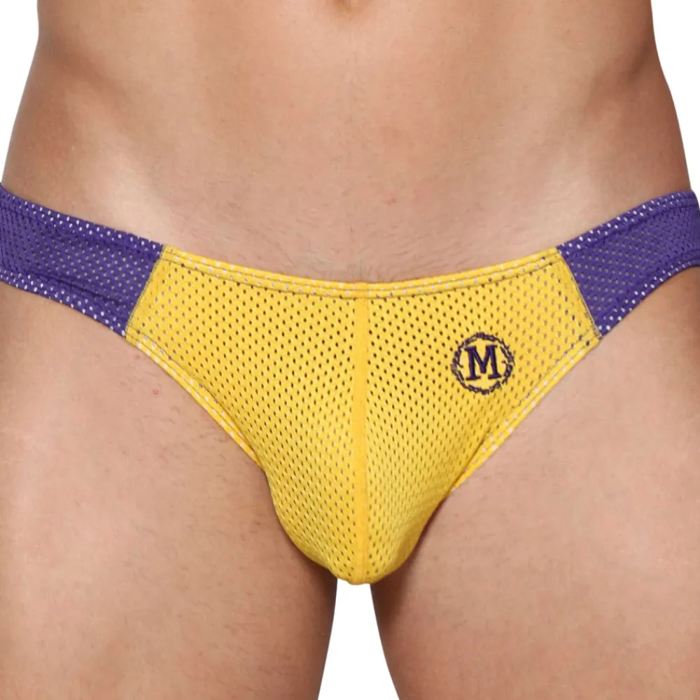 Marcuse Sous-Vêtements Sport|Mini Slips-Slip Bikini Tahiti Jaune - Violet